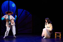 Mulan, un conte moderne et musical À partir de 5 ans Écrit par Guillaume Bouchède et Frédéric Chevaux Mis en scène par Guillaume Bouchède, MOLIÈRE du jeune public 2025 Theatre des Beliers