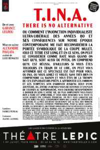 TINA au theatre Lepic
